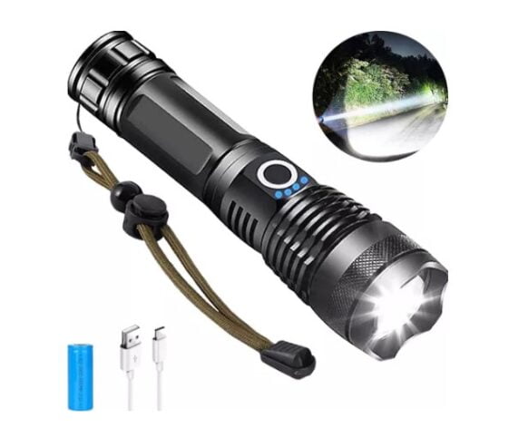 Lanterna Tática Mais Forte Do Mundo T9 Potente Led Cree Usb