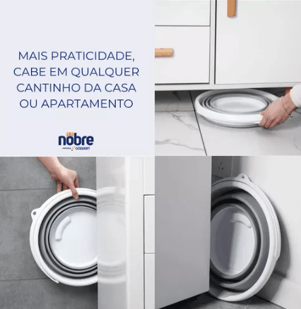 Balde Retrátil 10l Flexível Dobrável Silicone Pronta Entrega
