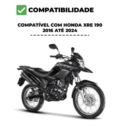 Afastador Suporte Alforge + Bolsa Lateral 30l Xre 190
