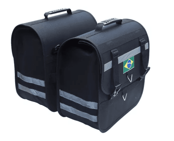 Alforge De Moto Universal 25 Litros + Capas De Chuva