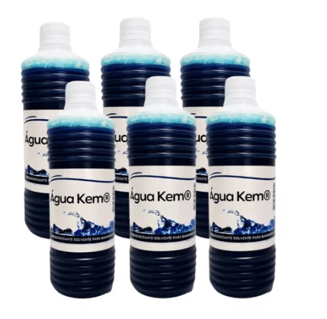 Kit Com 6 Desodorizante Solvente Banheiro Água Kem 500ml