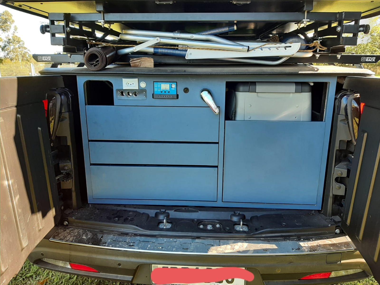 Barraca de teto e acessórios completos de campig