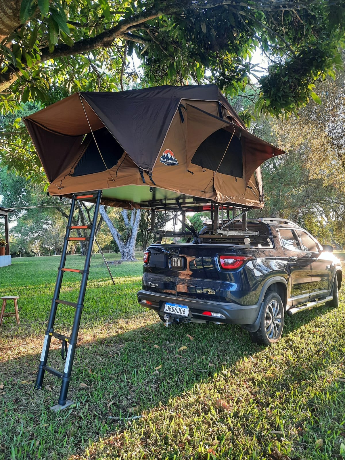 Barraca de teto e acessórios completos de campig