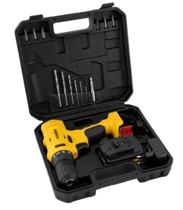 Parafusadeira Furadeira A Bateria 12v Pfv120 Vonder Bivolt Cor Amarelo Frequência 50/60Hz