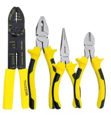 Kit Jogo 4 Alicates Utilidades Universal Corte Eletricista