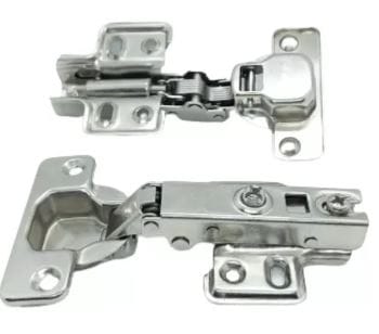 Kit 05 Dobradiças Reta Amortecedor Porta Armário Móveis 35mm