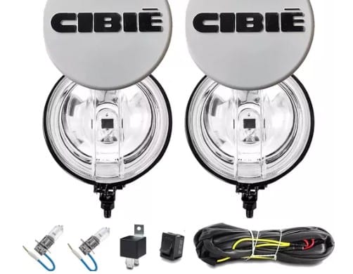 Par Farol De Milha Universal 136mm Completo Capas Cibie