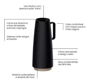 O copo isolante de aço inoxidável 304 com grande capacidade de 1200 ml pode ser mantido quente e frio
