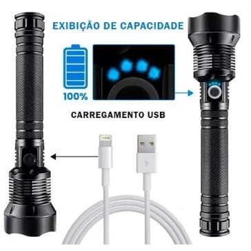 Lanterna Holofote Led Tática Xh-p90 1500 Lumes Bm8503
