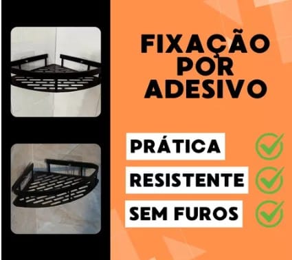 2 Porta Shampoo E Sabonete Suporte De Canto Parede Banheiro