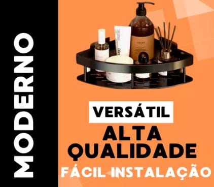 2 Porta Shampoo E Sabonete Suporte De Canto Parede Banheiro
