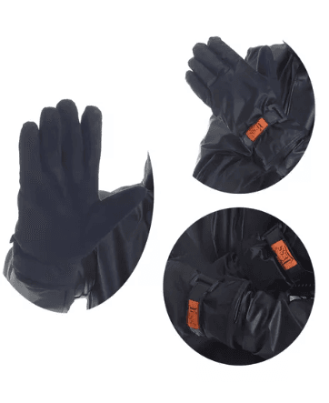 Luva Para Motoqueiro 100% Impermeável – Frio Moto Motoqueiro Cor Preta Tamanho Gg