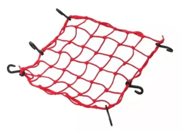 Rede Elastica Aranha P/ Moto Capacete 45cm X 45cm Bagageiro