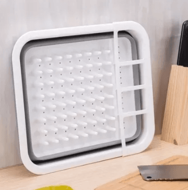 Escorredor Pratos Louça Tabua Talheres Silicone Retrátil
