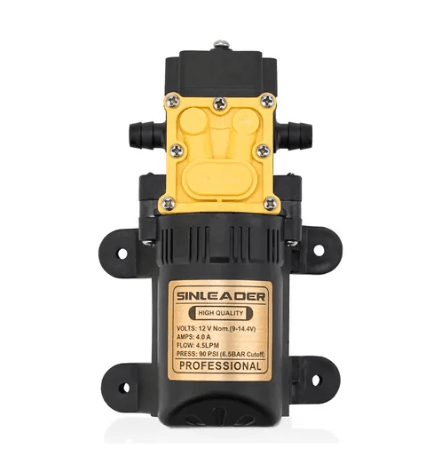 Bomba D’agua Solar Dc Alta Pressão 12v 48w 90 Psi Singleader