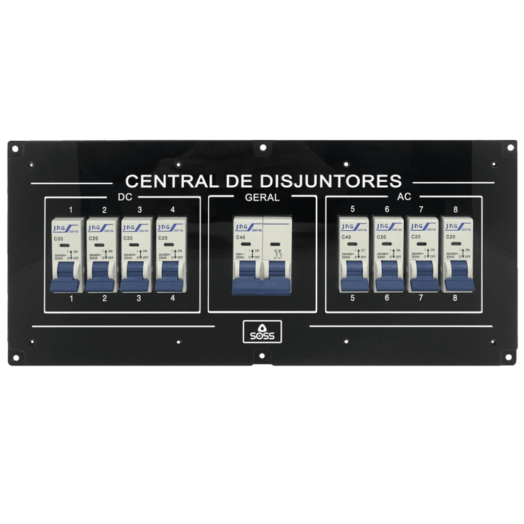 Central C/8 Disjuntores com Chave Geral 20A
