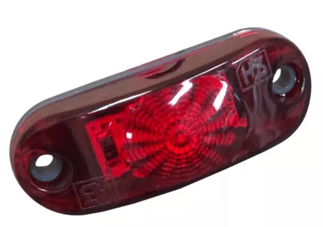 Lanterna Delimitadora Vermelha Led 12v 24v Caminhão Baú