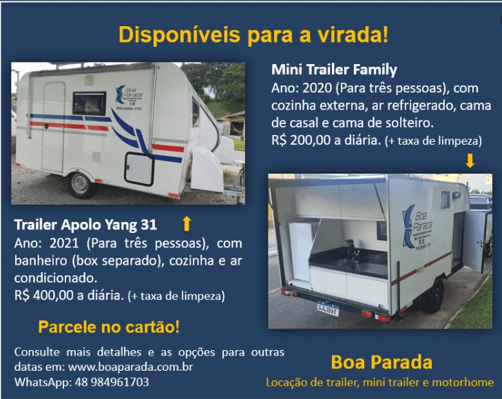 Boa Parada – Locação e Manutenção de Trailer, Mini Trailer e Motorhome.