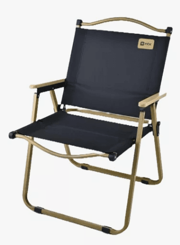 Cadeira Camping Dobravel Até 95kg Nautika Andrade Preta