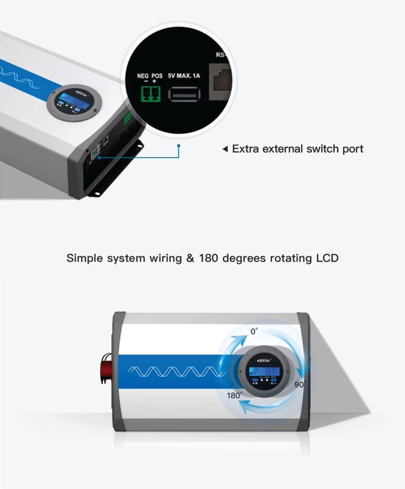 Inversor Senoidal Epever IPower Plus IP3000-22 (T) – 3000W 24/220V