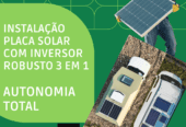 Autonomia Energética – Placa Solar, Inversor Inteligente, Bateria Lifepo4 e muito mais