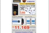 KIt solar 870W, 2 Baterias de Litio 12v 100a, 1 inversor 3000W 12/220v 2 controladores Epever