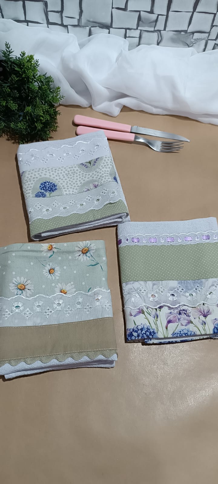 Pano de prato Hortencia