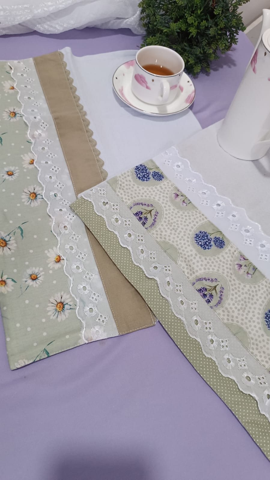 Pano de prato Hortencia