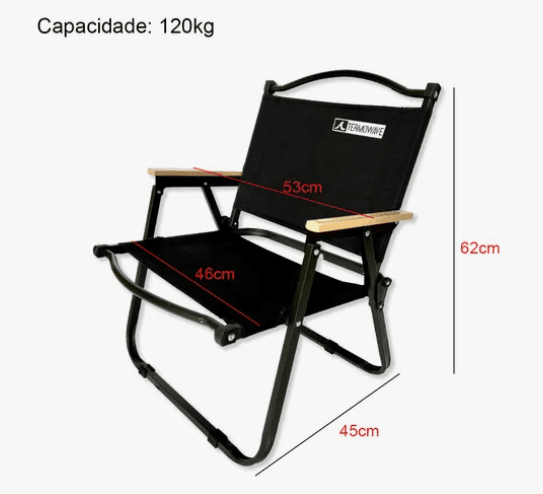 Cadeira Praia Dobravel Piscina Camping Pesca Aço Portatil