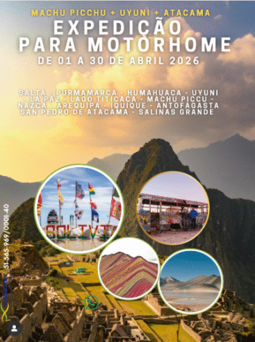Expedição Exclusiva de Motorhome pela América do Sul!