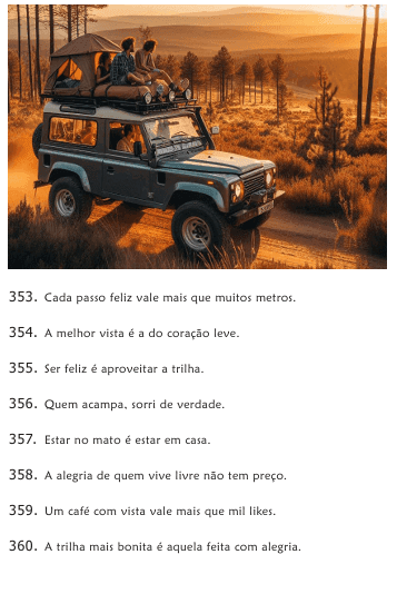365 Motivos para você acampar e ser feliz!