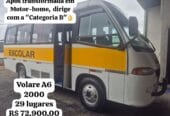 Volare A6 2000 – Dirige com “Categoria B”, após transformada em motorhome.