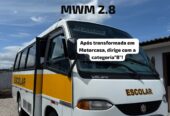 Volare A6 2000 – Dirige com “Categoria B”, após transformada em motorhome.