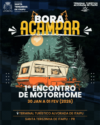 1º Encontro de Motorhome no Terminal Turístico Alvorada de Itaipu!