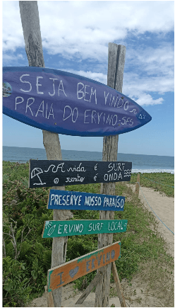 Camping Familiar Praia do ERVINO em São Francisco do Sul SC.